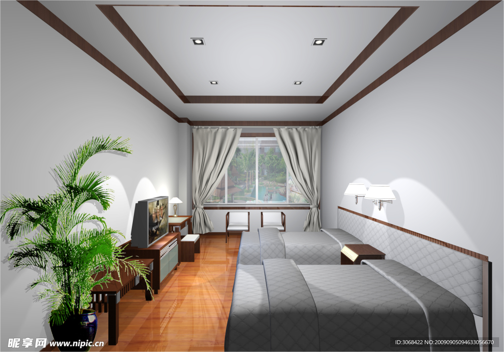 标准间效果图(独乐寺:泥木不朽) 标准间效果图(独乐寺:泥木不朽)