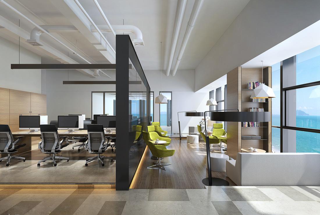 办公室内部装修(充满无限可能的IMD一木室内设计办公室装修设计空间是怎样的)