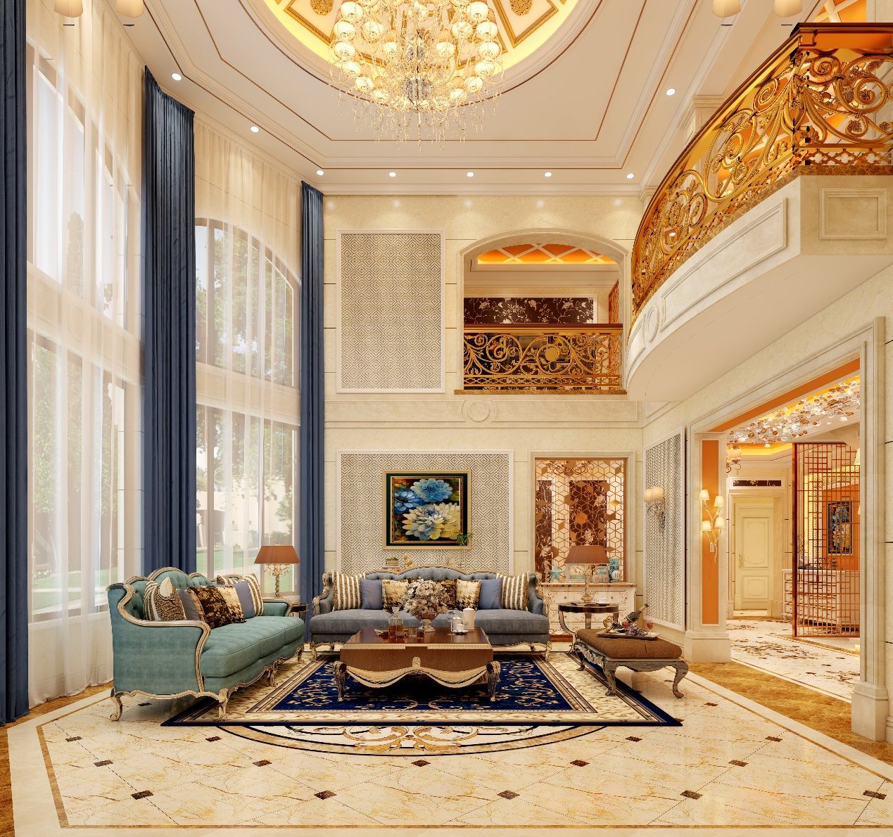 北京别墅装修设计(案例首发  慕冠 X 北京·融创壹号庄园780㎡别墅)