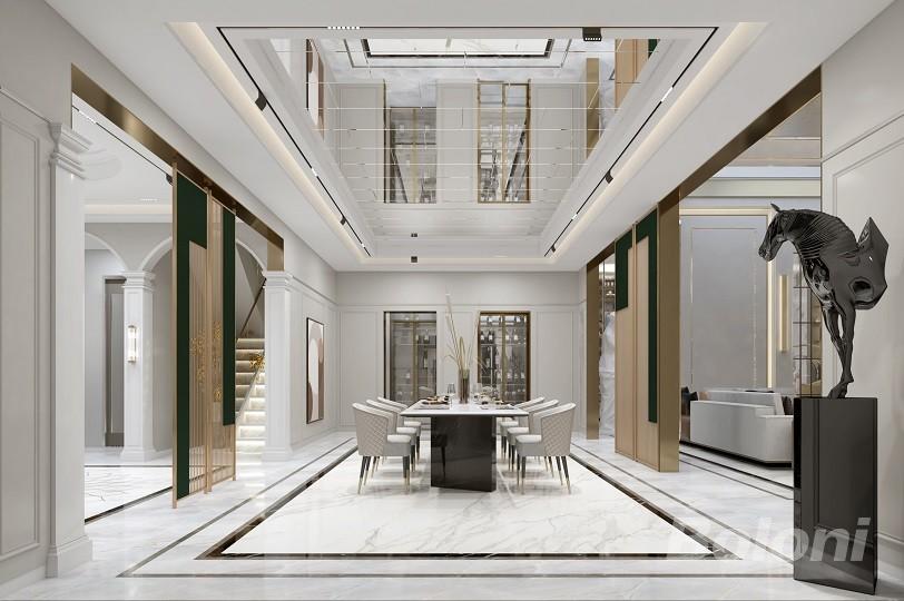 北京别墅装修设计(案例首发  慕冠 X 北京·融创壹号庄园780㎡别墅)