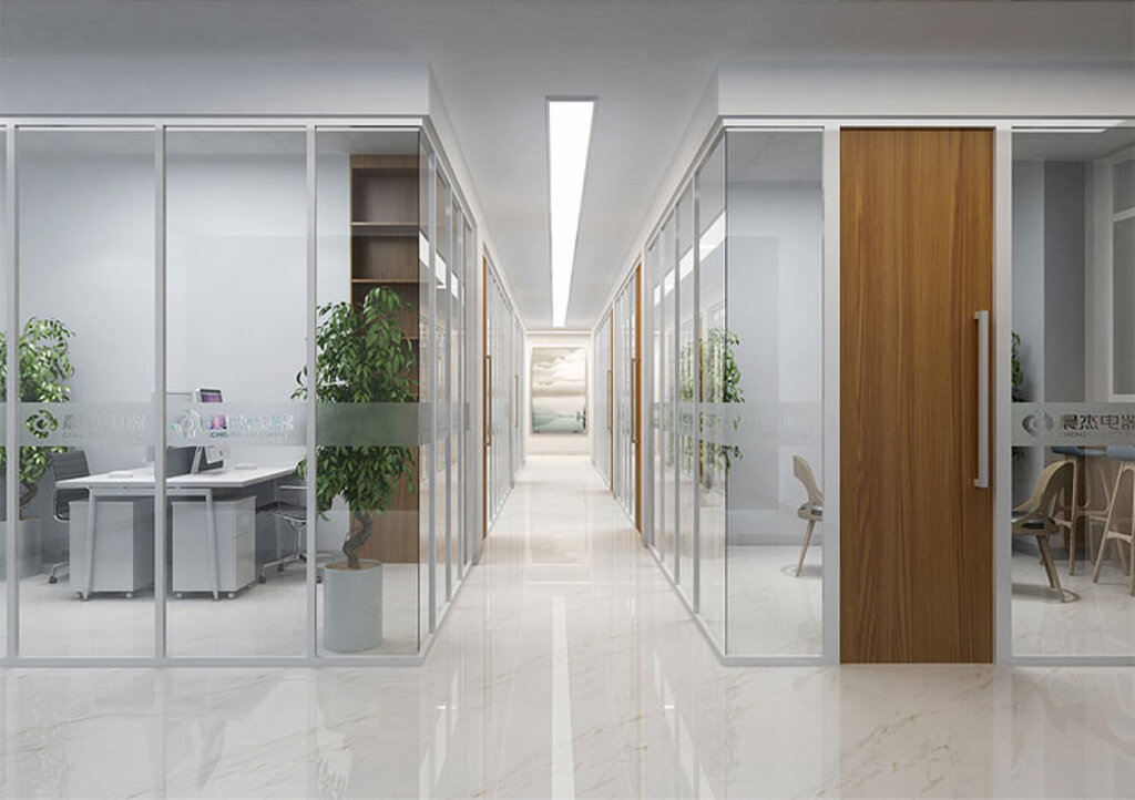 办公室隔断效果图(办公室隔断墙设计理念及要素介绍)