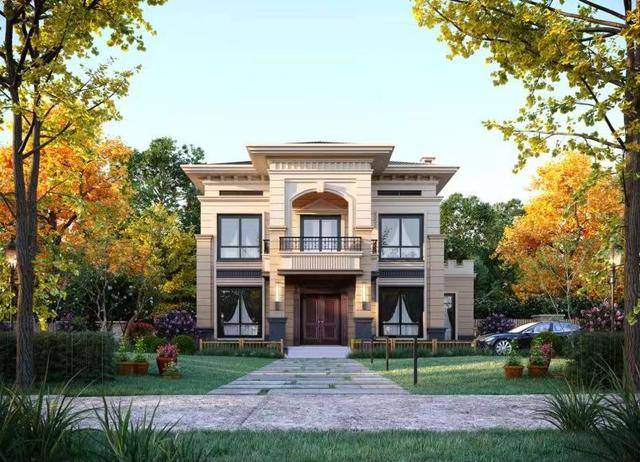 别墅设计效果图(设计得出来，就建得出来，陕西35万建别墅，实景图比效果还出众)