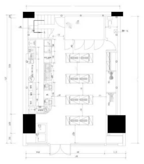 便利店装修设计图(超市布局案例：便利店+快递驿站，布局设计该怎么做？)