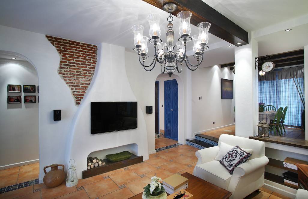 壁纸装修效果图(壁纸能达到的效果，从来不用水泥和砖)