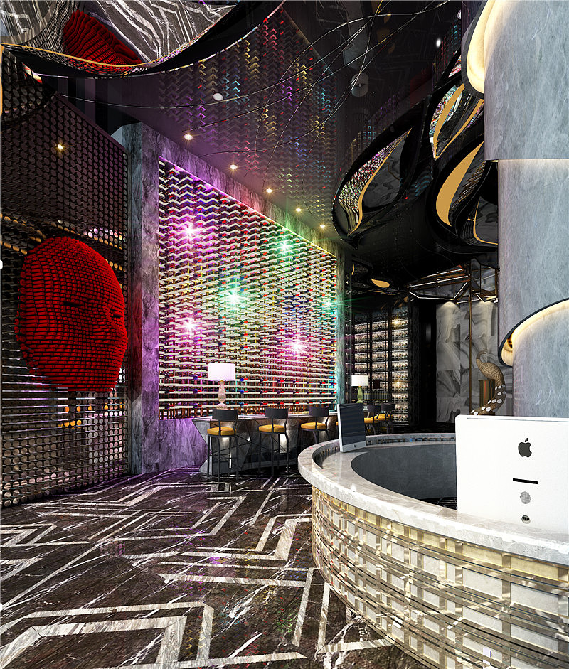 成都ktv装修(暗黑系KTV设计装修)