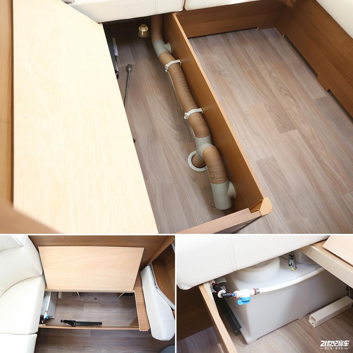 达芬奇家具(厉害！家具内配通风系统，实拍特比特达芬奇TD490拖挂房车)