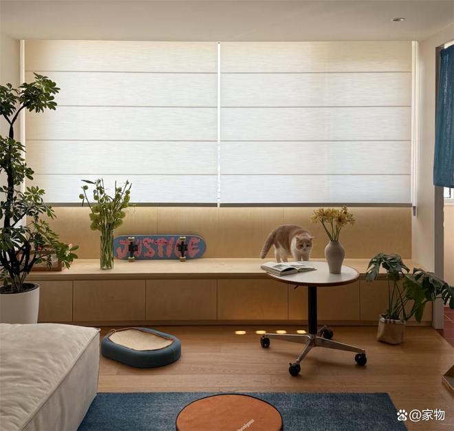 电视墙效果图大全2013图片(南京姑娘的“窄竖厅”火了：电视墙拆一半打通书房，审美太高级)