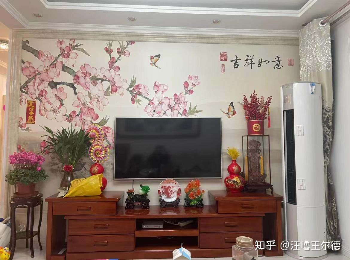 电视墙壁纸装修效果图(南京姑娘的“窄竖厅”火了:电视墙拆一半打通书房,审美太高级) 电视墙壁纸装修效果图(南京姑娘的“窄竖厅”火了:电视墙拆一半打通书房,审美太高级)