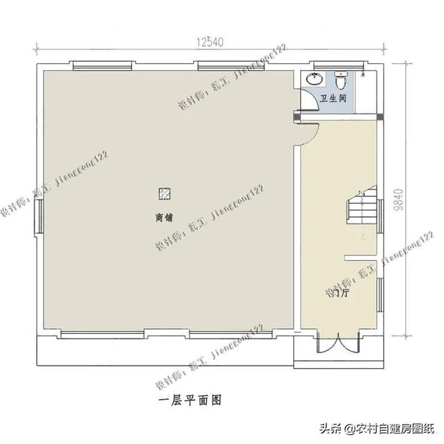 店铺门面设计(黄金地段宅基地怎么利用?盖一栋商铺与居住两用的自建房小楼吧!) 店铺门面设计(黄金地段宅基地怎么利用?盖一栋商铺与居住两用的自建房小楼吧!)