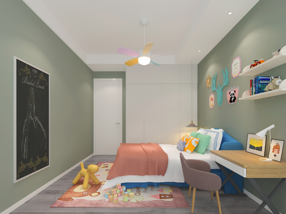 儿童卧室装修效果图(2025空气净化器十大品牌权威测评：儿童房间适用低噪音设计分析)